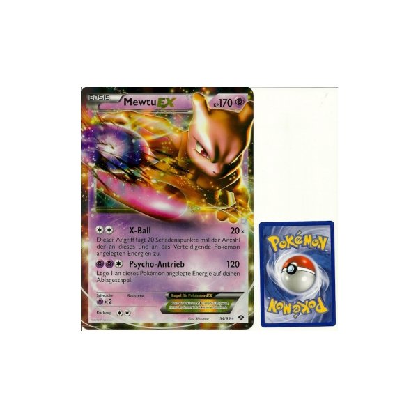 Mewtu EX HOLO &Uuml;BERGRO&szlig;