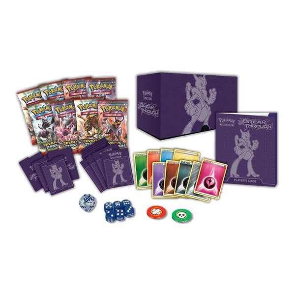 Pokemon Break Through Elite Trainer Box Mega Mewtwo X (Version 1) (englisch) - B Ware: Folie etwas eingerissen und leichte &auml;u&szlig;ere Sch&auml;den an der Verpackung