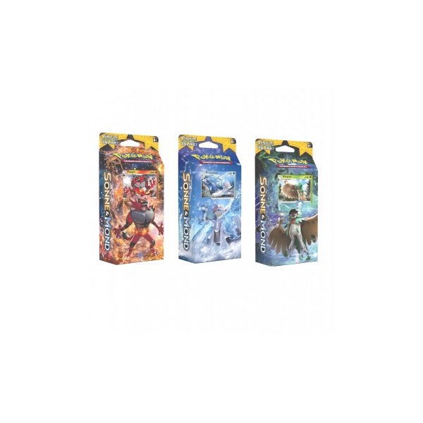 Pokemon Sonne und Mond Themendecks (alle 3 Decks, deutsch)