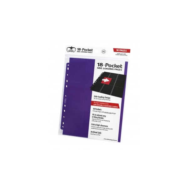 Ultimate Guard 18-Pocket Pages Side-Loading Violett (10)