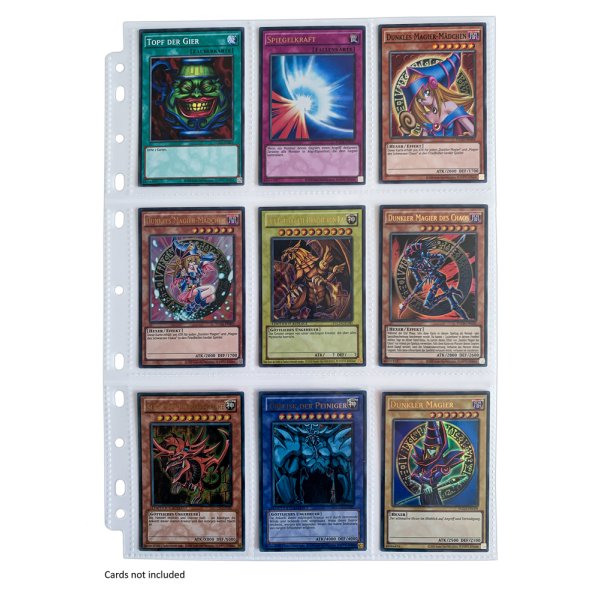 Arkero-G 10 Premium 9-Pocket Pages (10 Seiten) - f&uuml;r Karten in japanischer Gr&ouml;&szlig;e (z.B. Yu-Gi-Oh!)