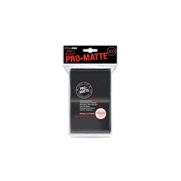 Ultra Pro Sleeves Pro-Matte Non-Glare: Black/ Schwarz (100 H&uuml;llen)