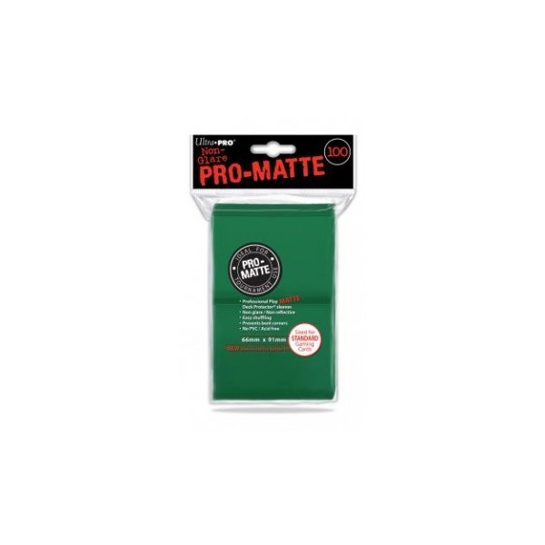 Ultra Pro Sleeves Pro-Matte Non-Glare: Green/ Gr&uuml;n (100 H&uuml;llen)