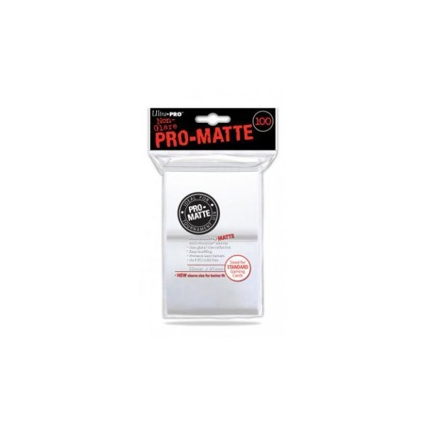 Ultra Pro Sleeves Pro-Matte Non-Glare: White/ Weiss (100 H&uuml;llen)