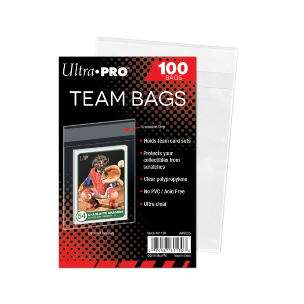 Ultra Pro Team Bags - Resealable Sleeves (100 Bags)
