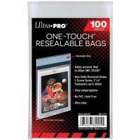 Ultra Pro One Touch Resealable Sleeves - wiederverschließbar (100 Bags)