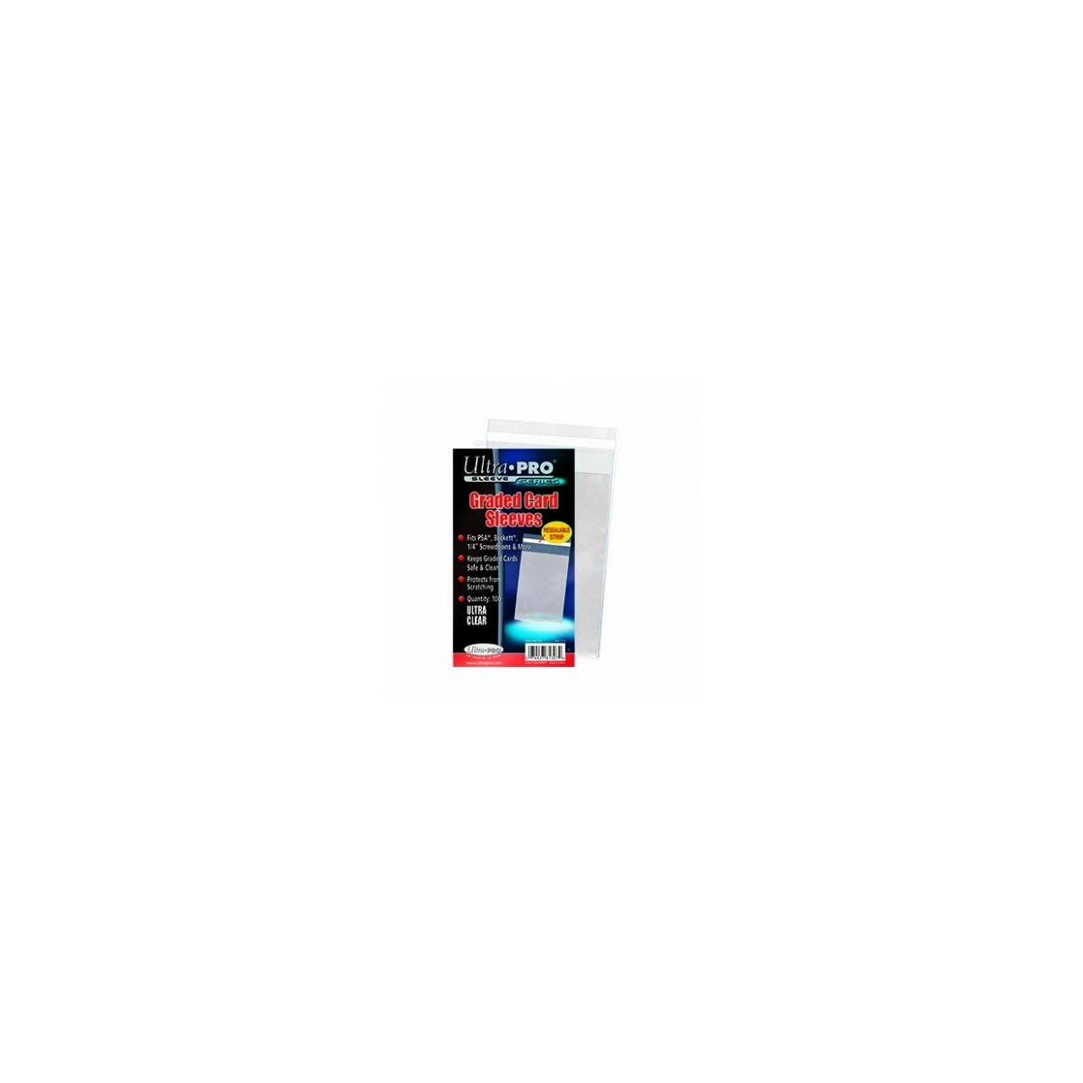 Ultra Pro Graded Card Sleeves Resealable 100 Bags 