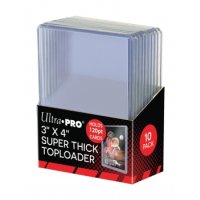 Ultra Pro Super Thick Toploader 3x4 Zoll 120PT (extrem dicke Schutzhüllen) - 10 Stück