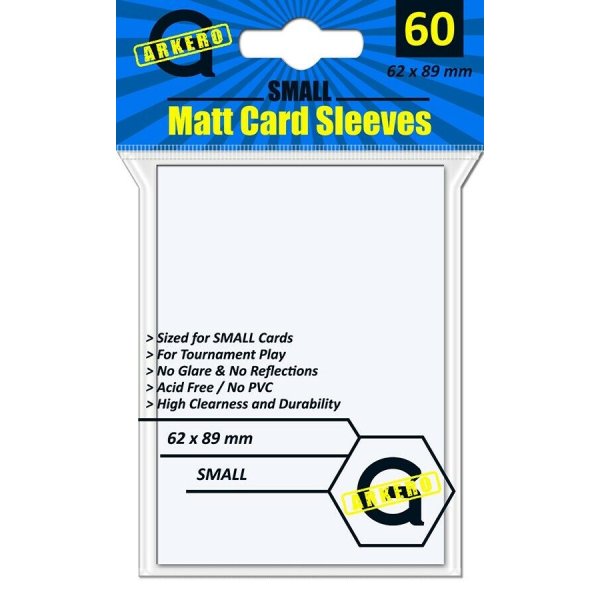 Arkero-G Matt Card Sleeves: Wei&szlig; (60 H&uuml;llen) mini