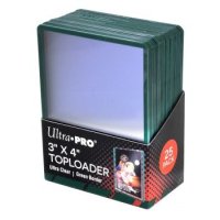 Ultra Pro Green Border Toploader 3x4 Zoll (25 Stück)