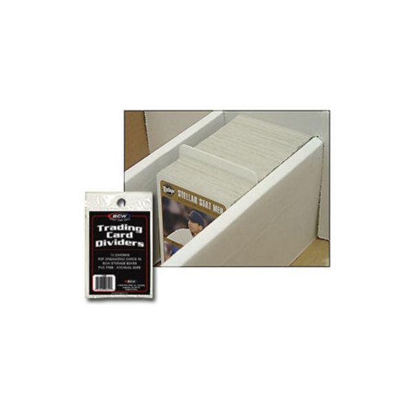 BCW Card Dividers (10 St&uuml;ck - Wei&szlig;)