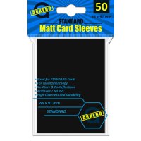 Arkero-G Matt Card Sleeves: Schwarz (50 H&uuml;llen) Standardgr&ouml;&szlig;e
