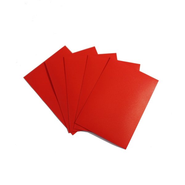 Arkero-G Matt Card Sleeves: Rot (50 H&uuml;llen) Standardgr&ouml;&szlig;e
