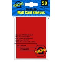 Arkero-G Matt Card Sleeves: Rot (50 Hüllen) Standardgröße