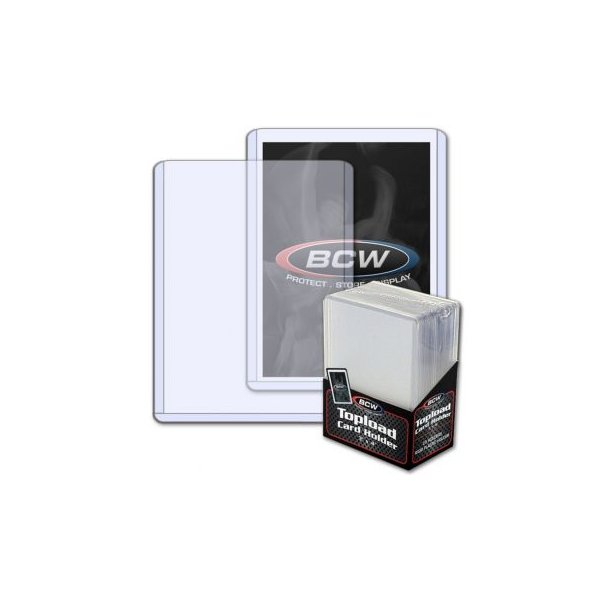 1 Pack of BCW Standard 3x4 Toploaders Soft Penny Sleeves and 300ct storage box 