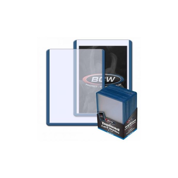 BCW Blue Border Toploader 3x4 Zoll (25 St&uuml;ck)