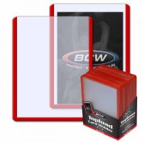 BCW Red Border Toploader 3x4 Zoll (25 St&uuml;ck)