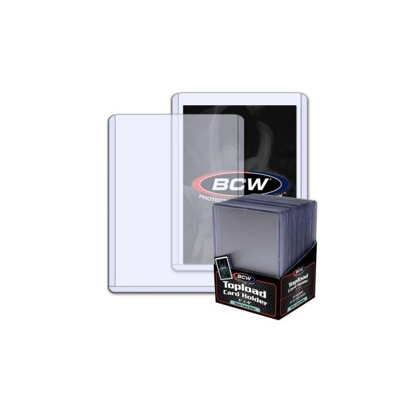 BCW Super Thick Toploader 3x4 Zoll 79PT (extrem dicke Schutzh&uuml;llen) - 25 St&uuml;ck