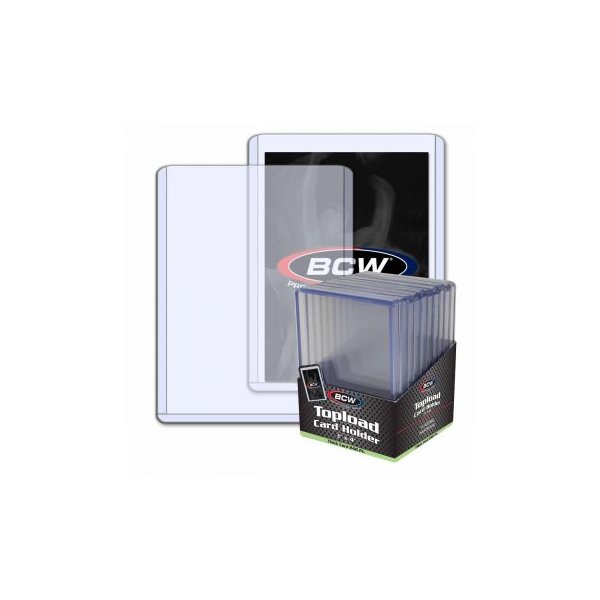 BCW Super Thick Toploader 3x4 Zoll 240PT (extrem dicke Schutzh&uuml;llen) - 10 St&uuml;ck