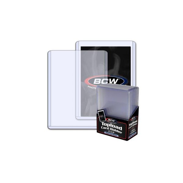 BCW Super Thick Toploader 3x4 Zoll 138PT (extrem dicke Schutzh&uuml;llen) - 10 St&uuml;ck