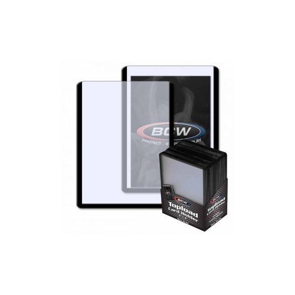 BCW Black Border Toploader 3x4 Zoll (25 St&uuml;ck)