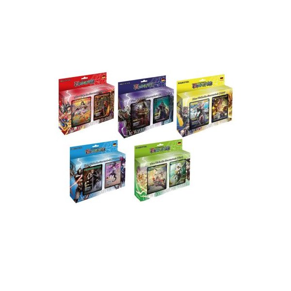 Force of Will Neu-Walhalla-Zyklus - alle 5 Starterdecks - deutsch