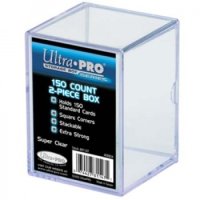 Ultra Pro 2-Piece Storage Deck Box für 150 Karten Clear - extrem stabil!