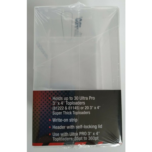 Ultra Pro Toploader Card Box (Clear)