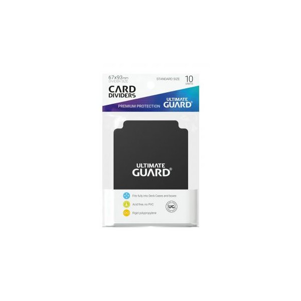 Ultimate Guard Kartentrenner Standardgr&ouml;&szlig;e Schwarz (10)