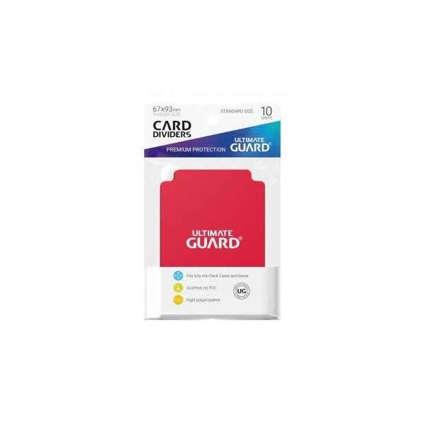 Ultimate Guard Kartentrenner Standardgr&ouml;&szlig;e Rot (10)