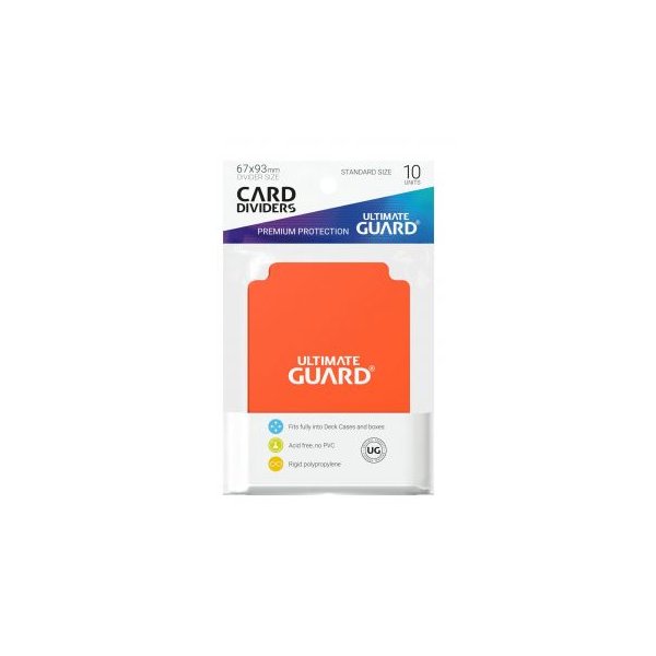 Ultimate Guard Kartentrenner Standardgr&ouml;&szlig;e Orange (10)