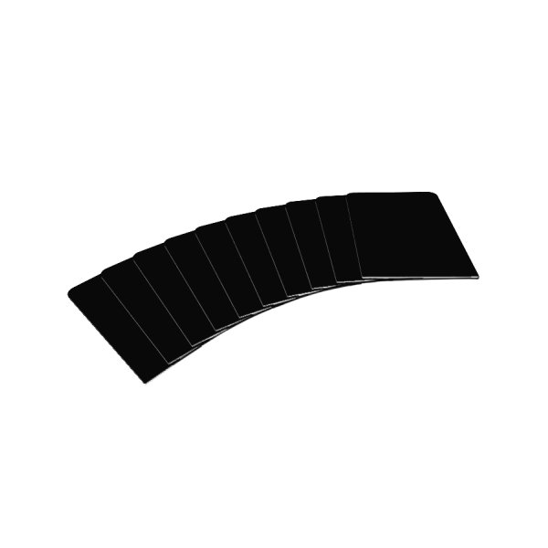 Arkero-G 10 Kartentrenner Schwarz - Round Corners (10 Card Dividers)