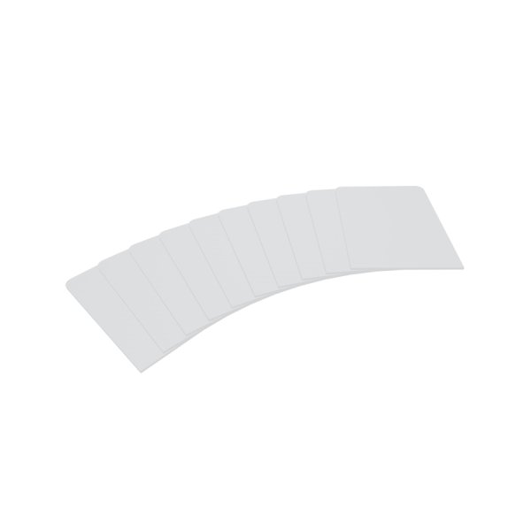 Arkero-G 10 Kartentrenner Wei&szlig; - Round Corners (10 Card Dividers f&uuml;r Aufbewahrungsboxen)