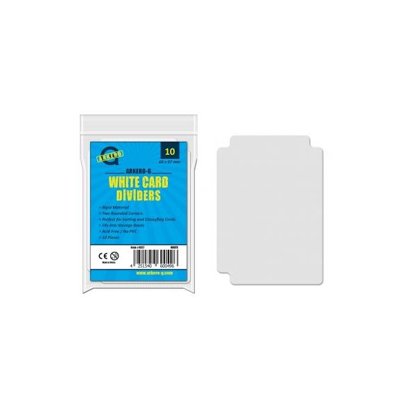 Arkero-G 10 Kartentrenner Wei&szlig; (10 Card Dividers)