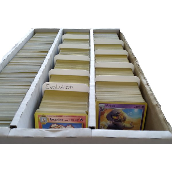 50 Arkero-G Kartentrenner Wei&szlig; - Round Corners (50 Card Dividers f&uuml;r Aufbewahrungsboxen)