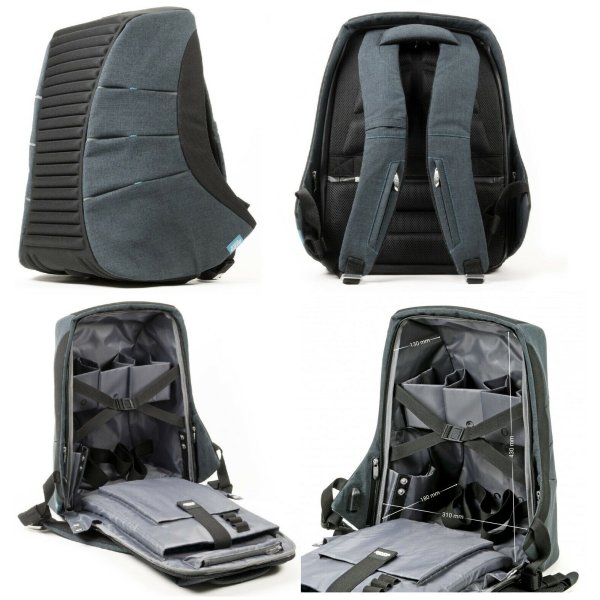 Ultimate Guard Gaming-Rucksack (Anti-Diebstahl Backpack mit USB-Port) Ammonite