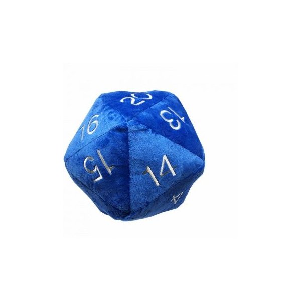 25cm gro&szlig;er Ultra Pro Jumbo D20 Pl&uuml;schw&uuml;rfel Blau