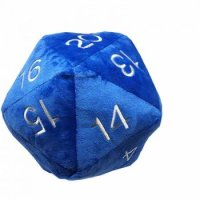 25cm großer Ultra Pro Jumbo D20 Plüschwürfel Blau