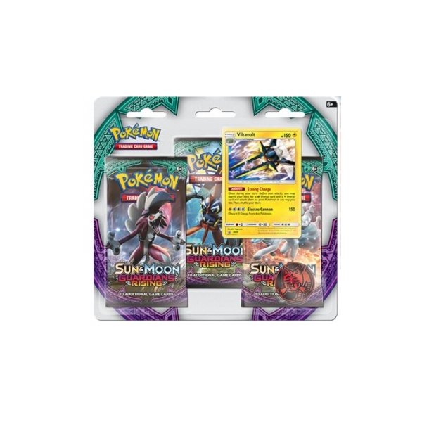 Pokemon Sun and Moon: Guardians Rising 3-Pack Blister