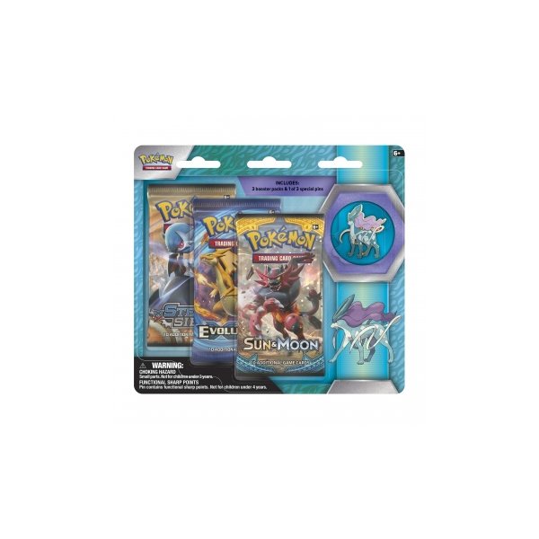 Collectors Pin 3-Pack Blister Suicune
