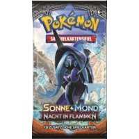 Pokemon Sonne und Mond: Nacht in Flammen Booster (5 Stück)