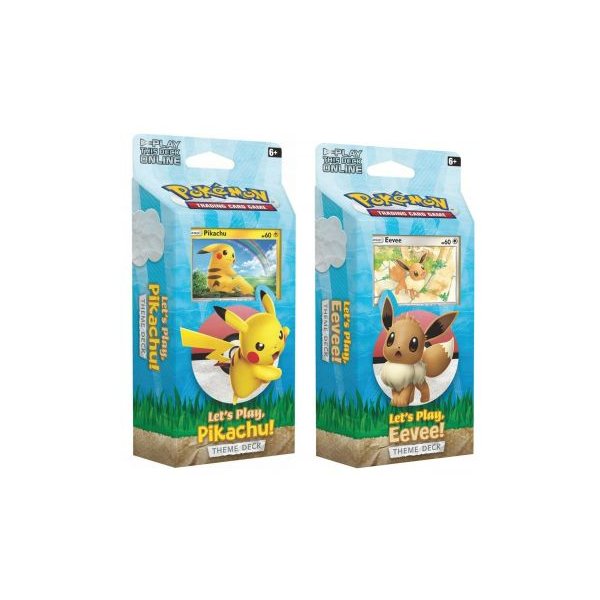 Lets Play Themendecks Pikachu &amp; Eevee (alle 2 Decks, englisch)