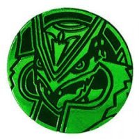Mega Rayquaza Battle Deck Münze grün
