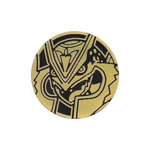 Mega Rayquaza Battle Deck M&uuml;nze gold