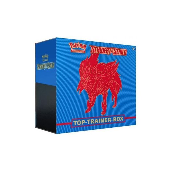 Pokemon Schwert &amp; Schild Top (Elite) Trainer Box Zamazenta (BLAU)