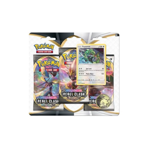 Sword &amp; Shield: Rebel Clash 3-Pack Blister (englisch)