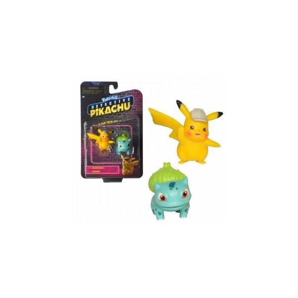 Meisterdetektiv Pikachu &amp; Bisasam 5 cm - Pokemon Meisterdetektiv Pikachu Figuren Doppelpack von WCT