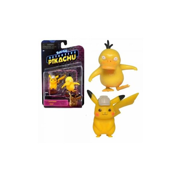Meisterdetektiv Pikachu &amp; Enton 5 cm - Pokemon Meisterdetektiv Pikachu Figuren Doppelpack von WCT