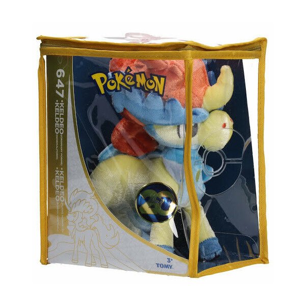 Keldeo Pl&uuml;schfigur 20 cm - Pokemon Stofftier von Tomy zum Pokemon Jubil&auml;um