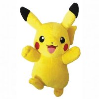 Pikachu (l&auml;chelnd) Pl&uuml;schfigur 20 cm - Pokemon Kuscheltier von Wicked Cool Toys